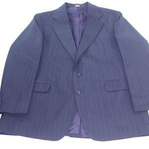 Haggar Pin Striped Two Piece Suit 44 Long 38x28